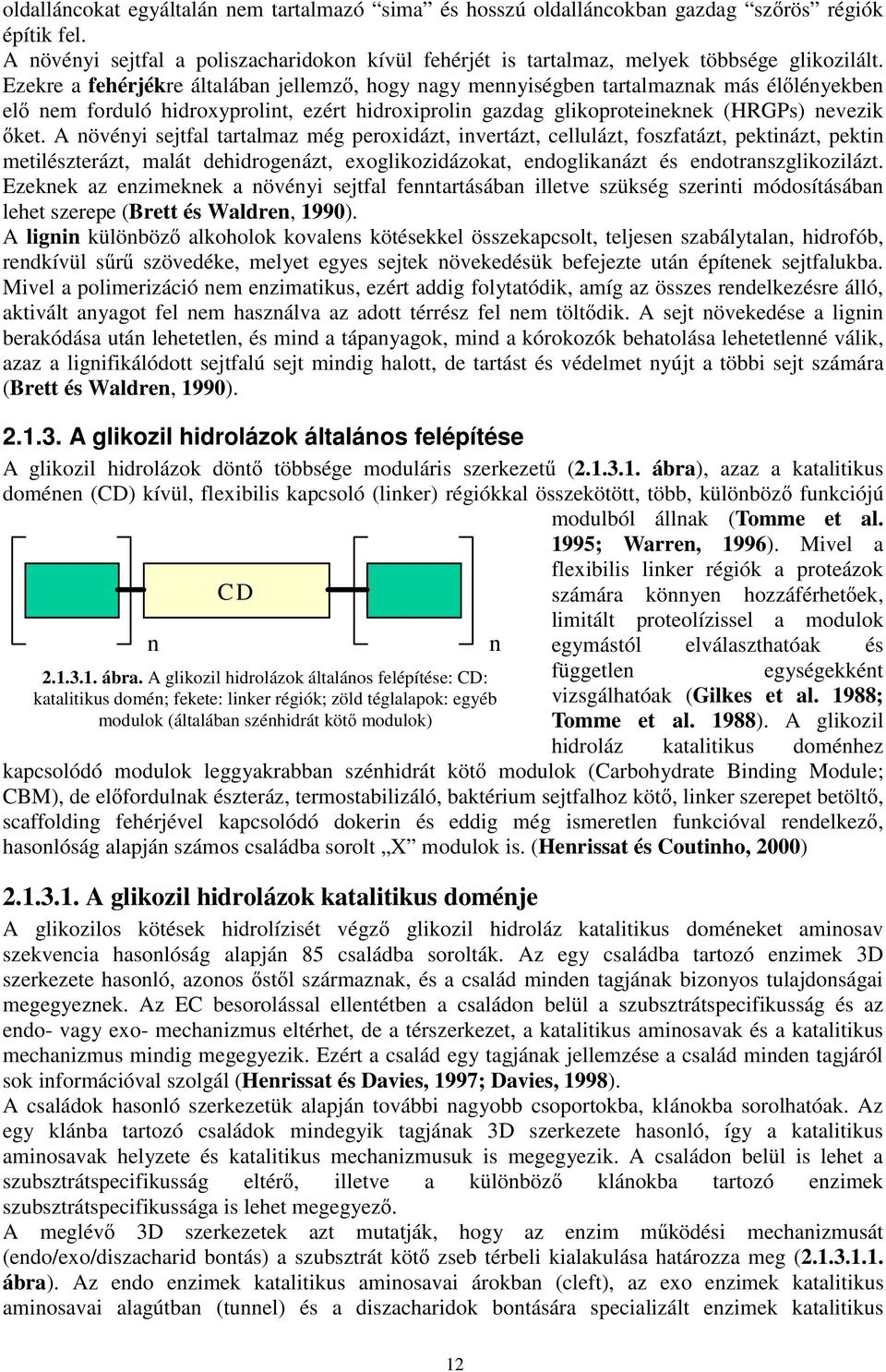 A növényi sejtfal tartalmaz még peroxidázt, invertázt, cellulázt, foszfatázt, pektinázt, pektin metilészterázt, malát dehidrogenázt, exoglikozidázokat, endoglikanázt és endotranszglikozilázt.