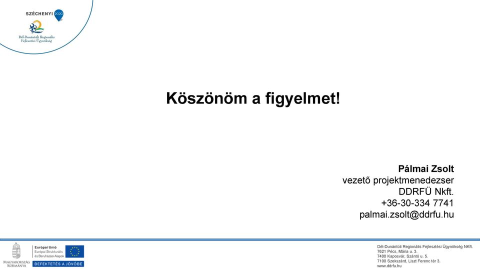 projektmenedezser DDRFÜ