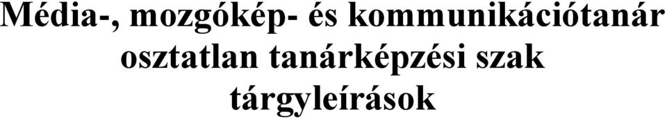 kommunikációtanár