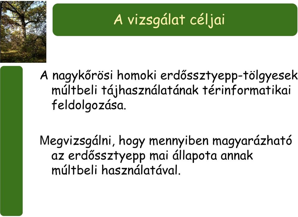 térinformatikai feldolgozása.