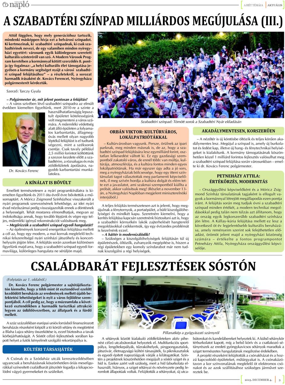 A Modern Városok Program keretében a kormánnyal kötött szerzõdés 8.
