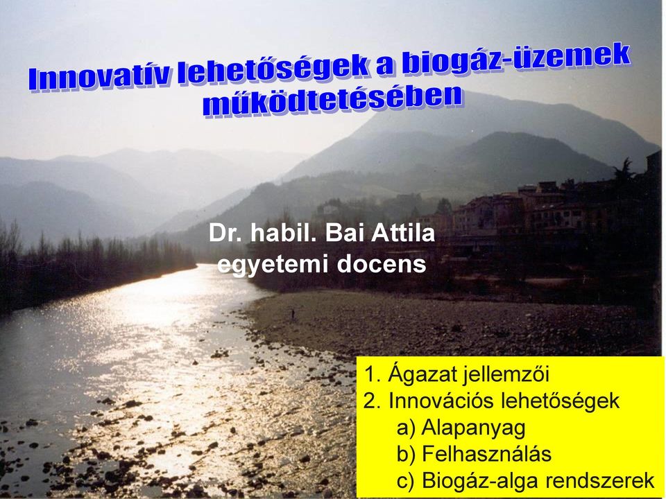 Ágazat jellemzői 2.