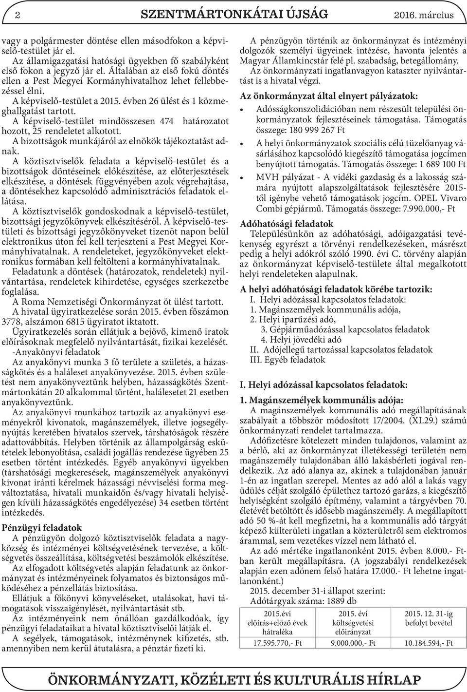 A képviselő-testület mindösszesen 474 határozatot hozott, 25 rendeletet alkotott. A bizottságok munkájáról az elnökök tájékoztatást adnak.