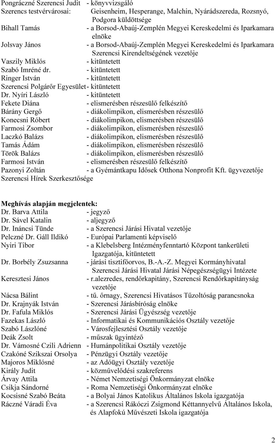 Nyíri László Fekete Diána Bárány Gergő Konecsni Róbert Farmosi Zsombor Laczkó Balázs Tamás Ádám Török Balázs Farmosi István Pazonyi Zoltán - a Gyémántkapu Idősek Otthona Nonprofit Kft.