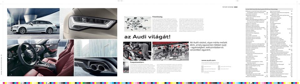 Az alapértékek, amelyekről számos sportág szól, az Audi számára is hasonlóképpen mértékadók: precizitás, szenvedély és technika.
