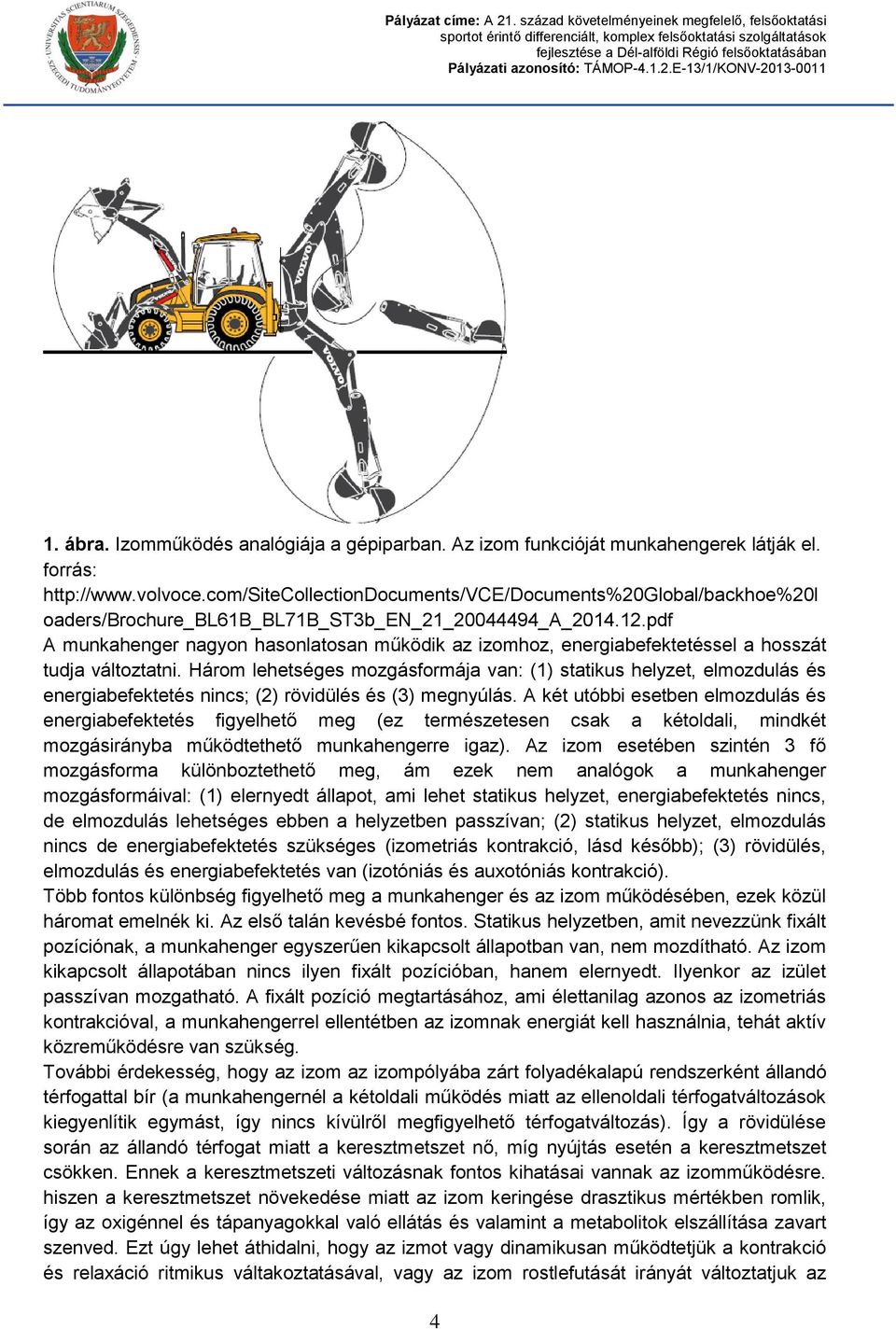 pdf A munkahenger nagyon hasonlatosan működik az izomhoz, energiabefektetéssel a hosszát tudja változtatni.