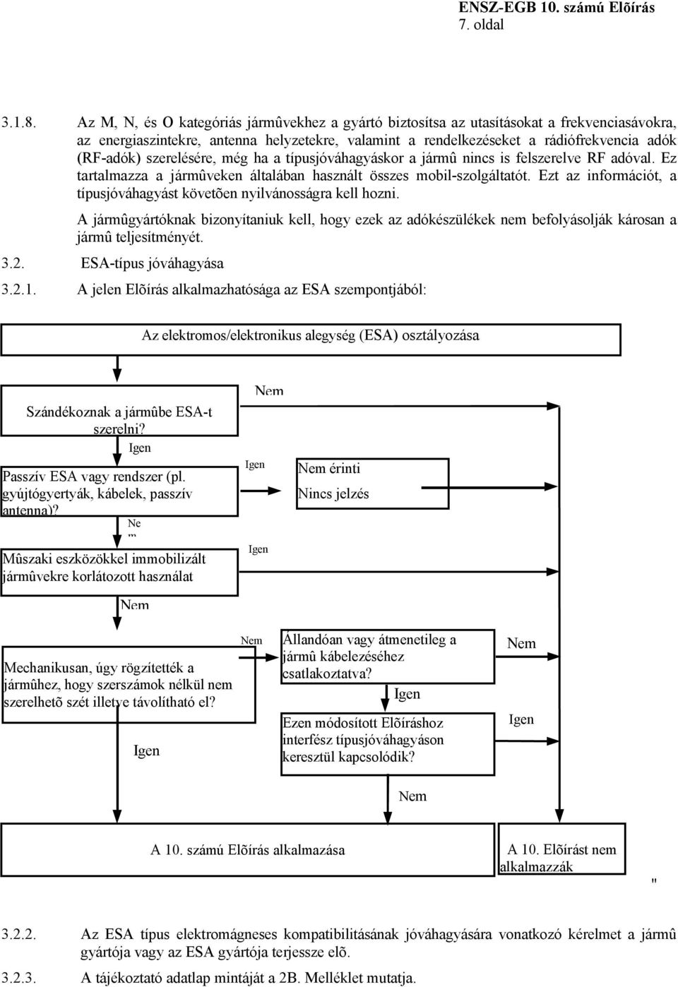 szerelésére, még ha a típusjóváhagyáskor a jármû nincs is felszerelve RF adóval. Ez tartalmazza a jármûveken általában használt összes mobil-szolgáltatót.