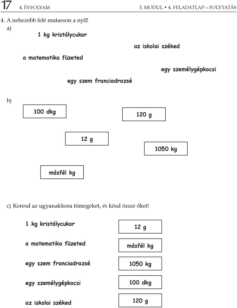 MATEMATIKA A. feladatlapok 4. évfolyam. 1. félév - PDF Free Download