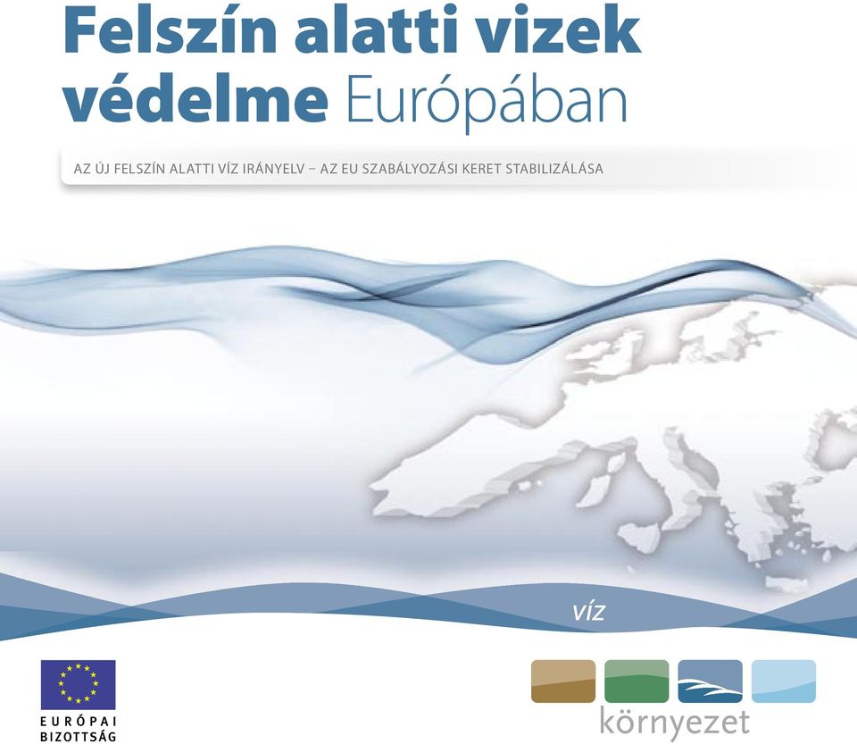 FELSZÍN ALATTI VÍZ IRÁNYELV