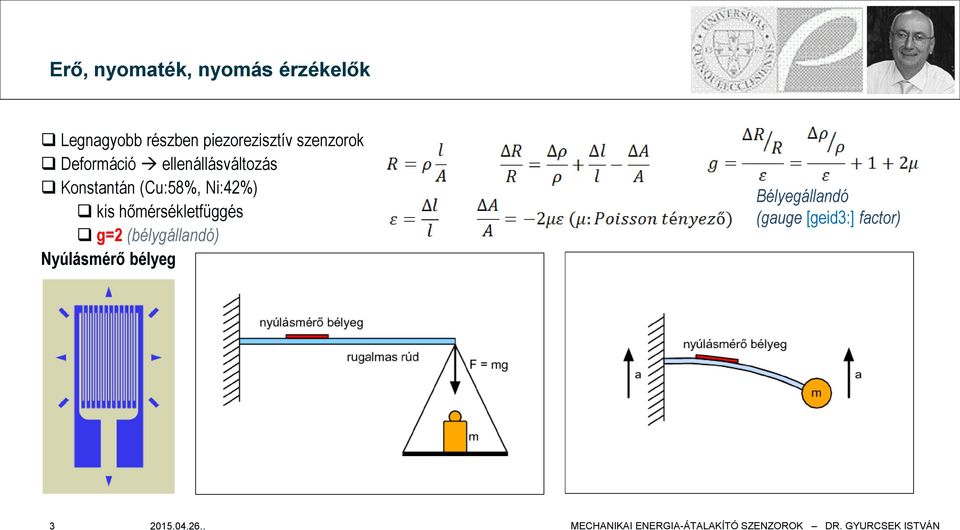 Konstantán (Cu:58%, Ni:42%) kis hőmérsékletfüggés g=2