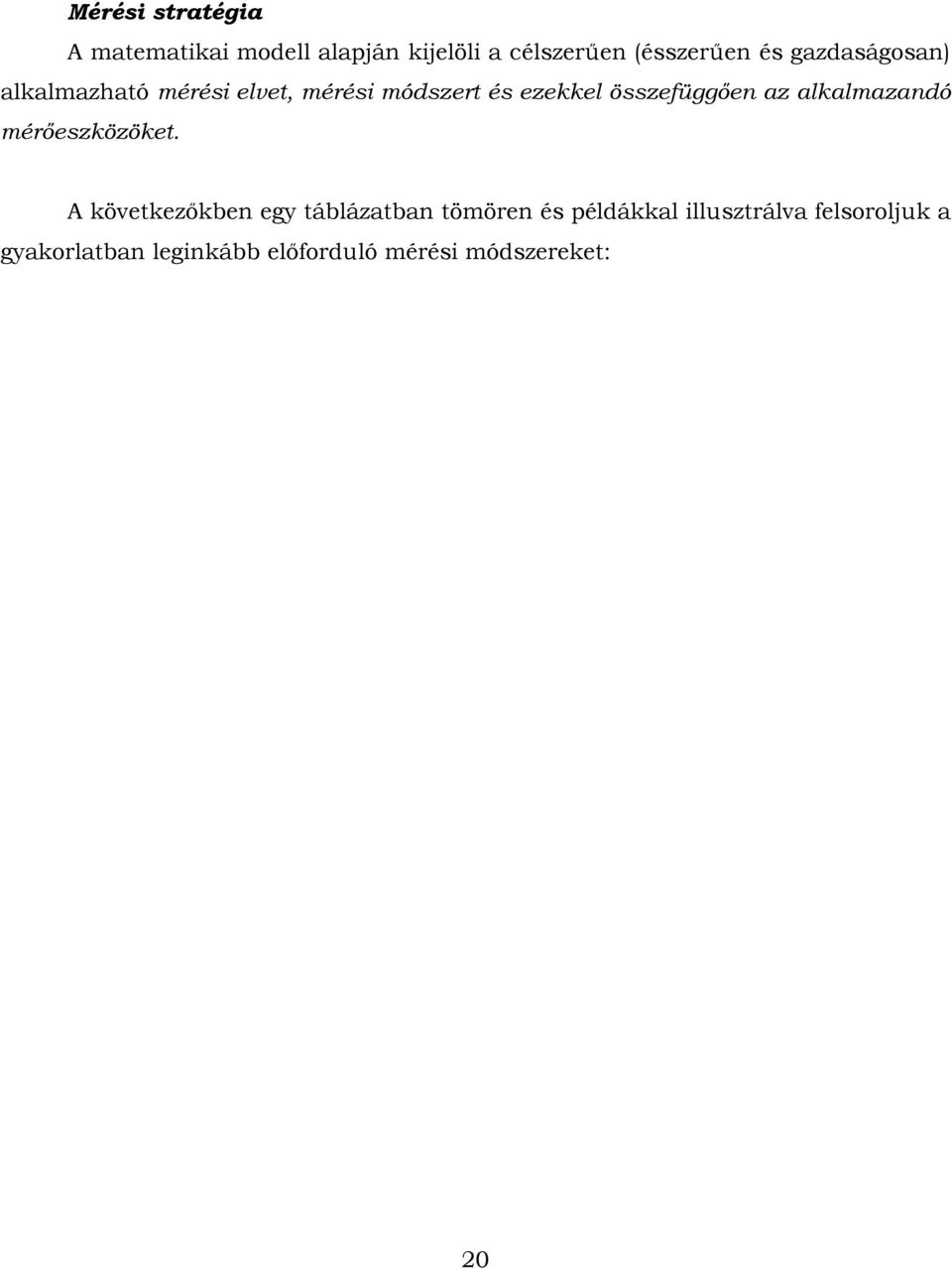 az alkalmazadó mérőeszközöket.