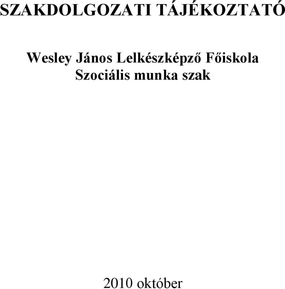 János Lelkészképző