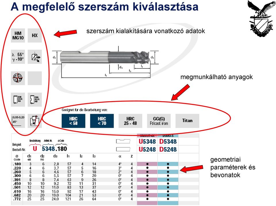 kialakítására vonatkozó adatok