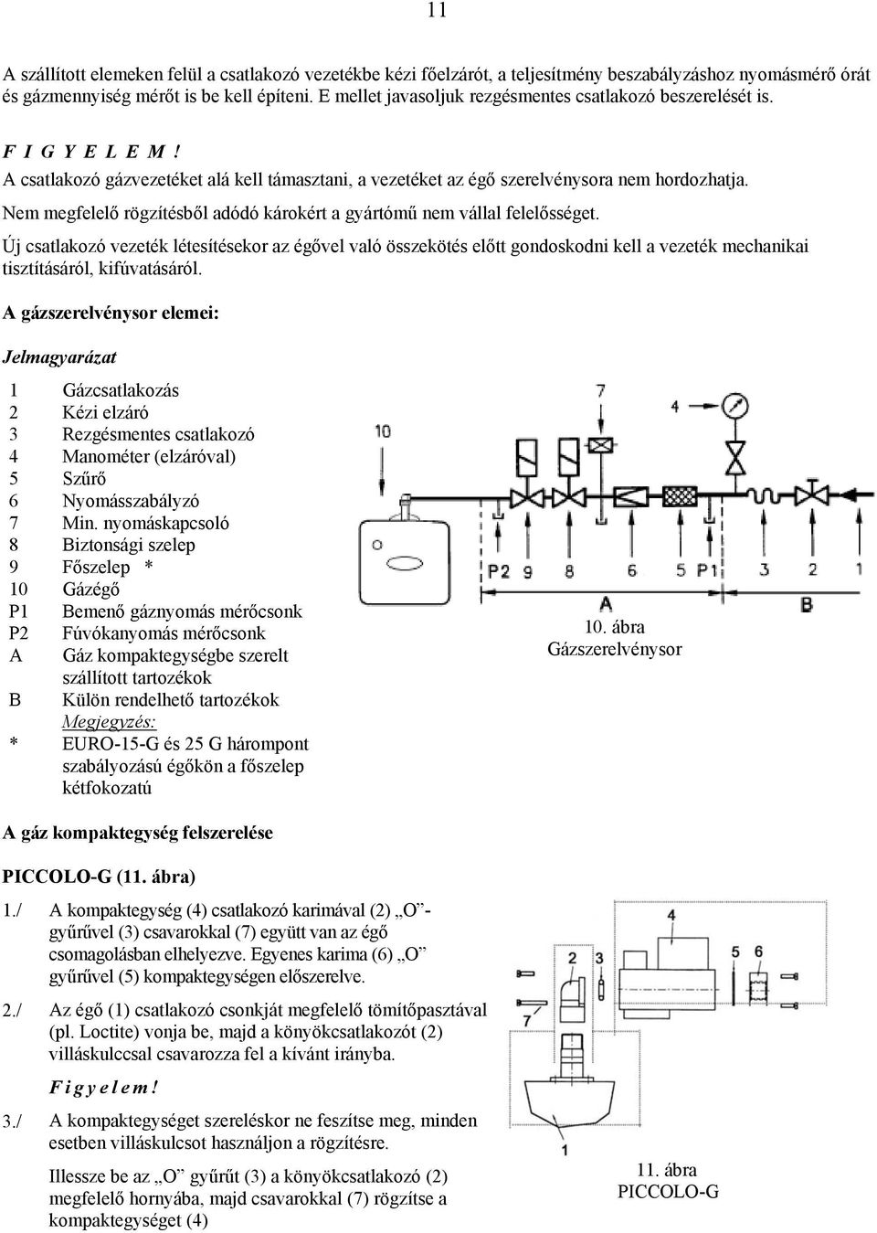 Nem megfelelő rögzítésből adódó károkért a gyártómű nem vállal felelősséget.