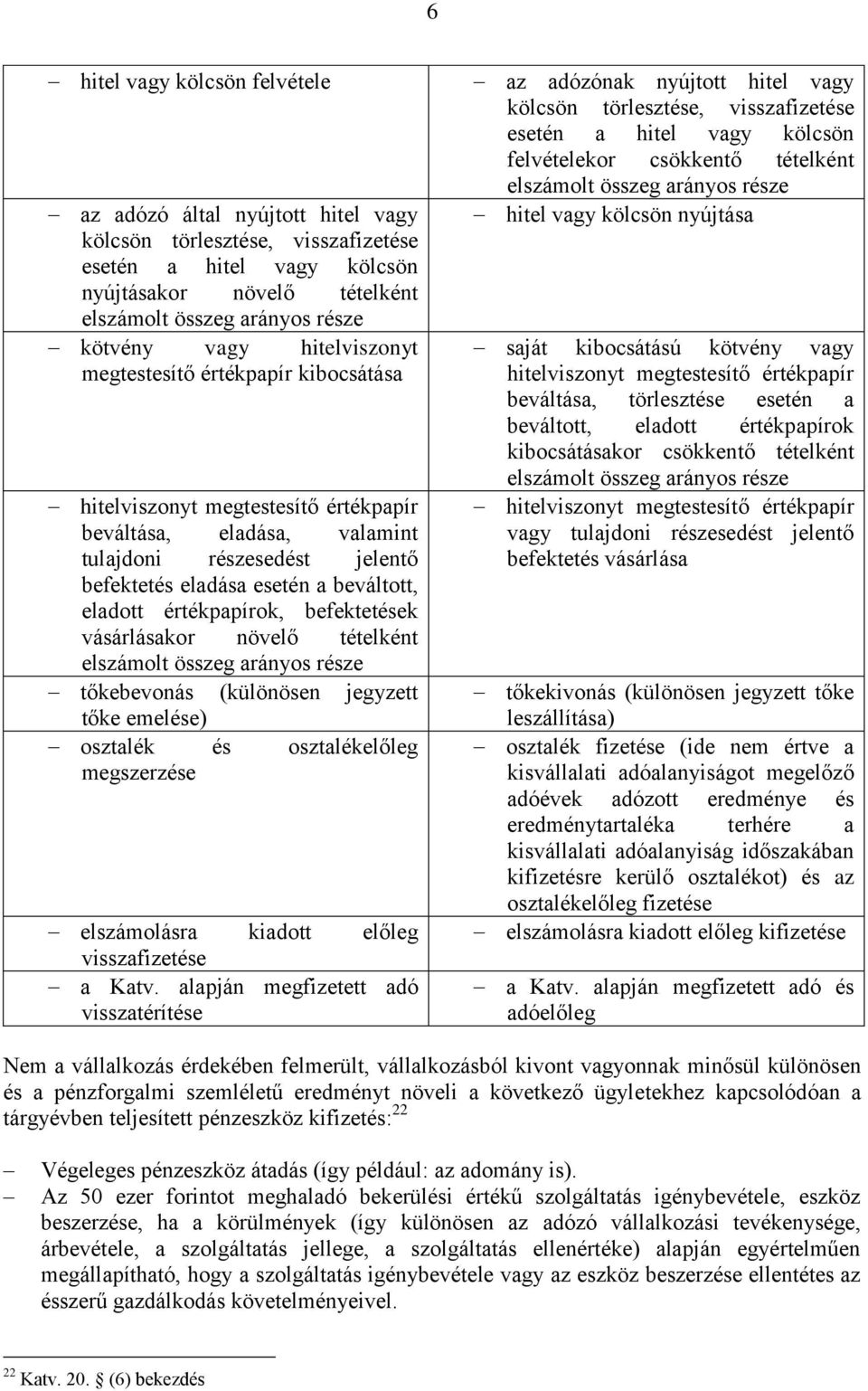 értékpapírok, befektetések vásárlásakor növelő tételként elszámolt összeg arányos része tőkebevonás (különösen jegyzett tőke emelése) osztalék és osztalékelőleg megszerzése elszámolásra kiadott