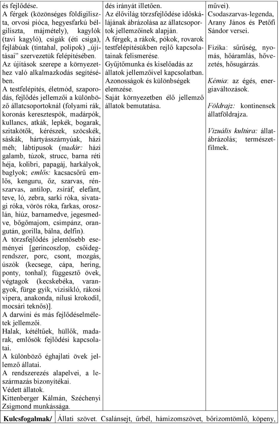 Az újítások szerepe a környezethez való alkalmazkodás segítésében.