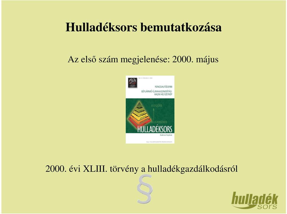 2000. május 2000. évi XLIII.