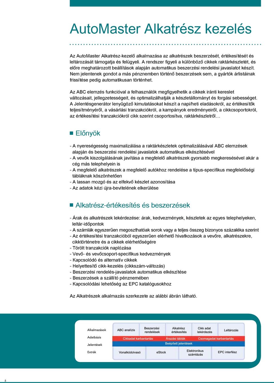 Nem jelentenek gondot a más pénznemben történő beszerzések sem, a gyártók árlistáinak frissítése pedig automatikusan történhet.