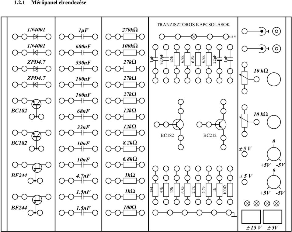 7 330nF 100nF 27kΩ 27kΩ 1µF 820pF 42k 6,8k 6,8k 6,8k 22µF 1µF 10 kω 100nF 27kΩ BC182 68nF