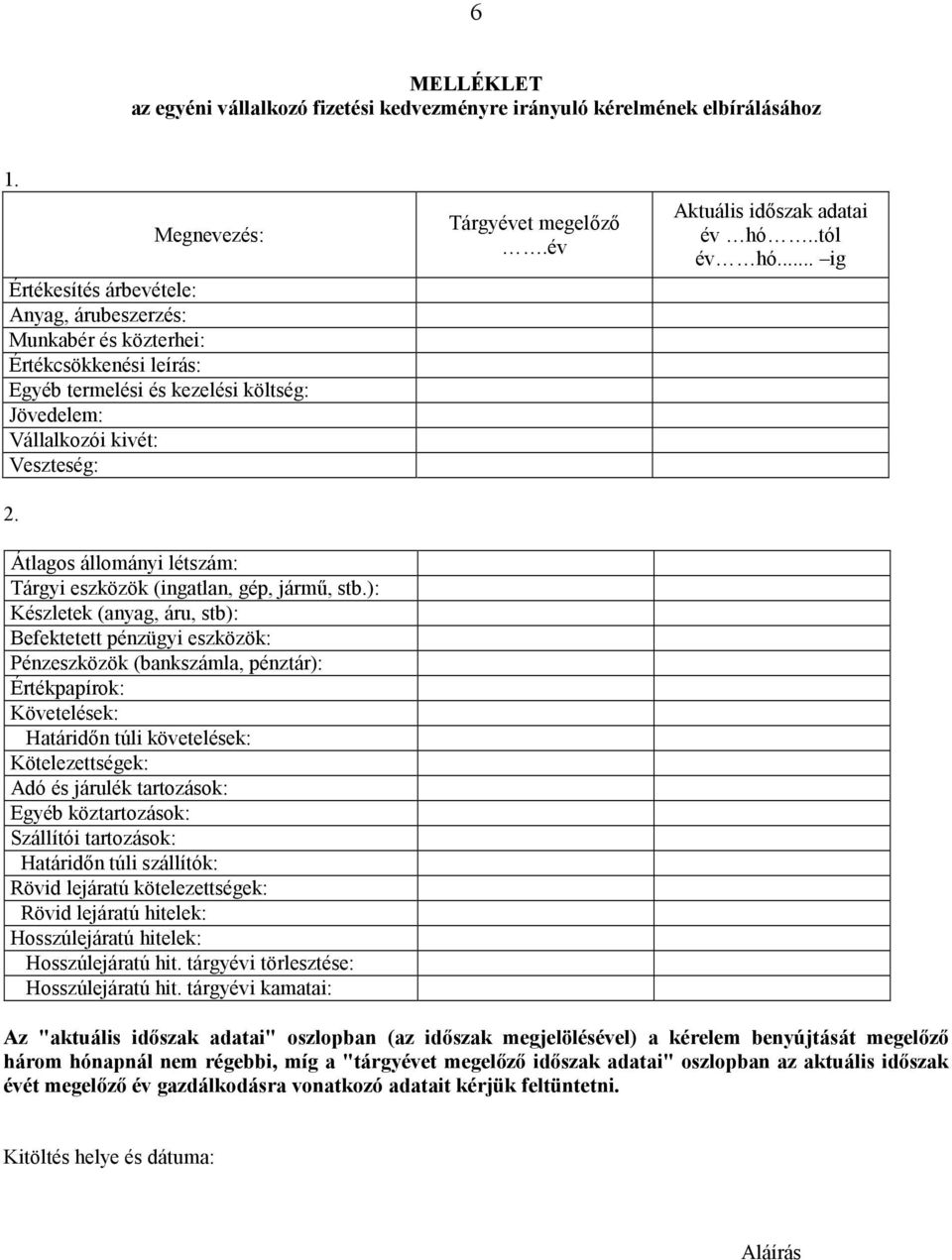 Átlagos állományi létszám: Tárgyi eszközök (ingatlan, gép, jármű, stb.