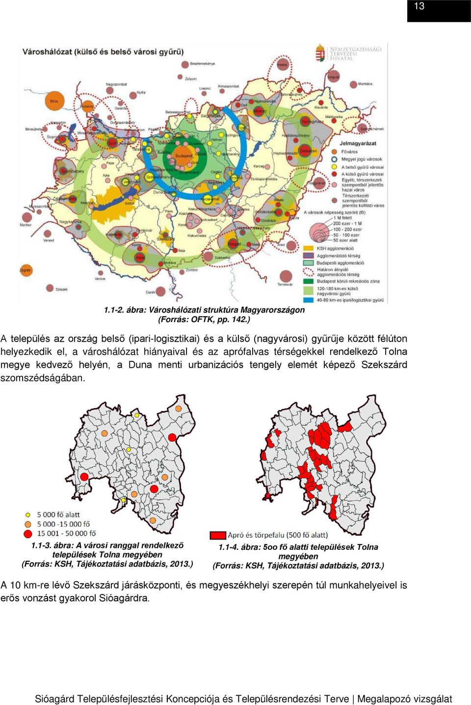 kedvező helyén, a Duna menti urbanizációs tengely elemét képező Szekszárd szomszédságában. 1.1-3.