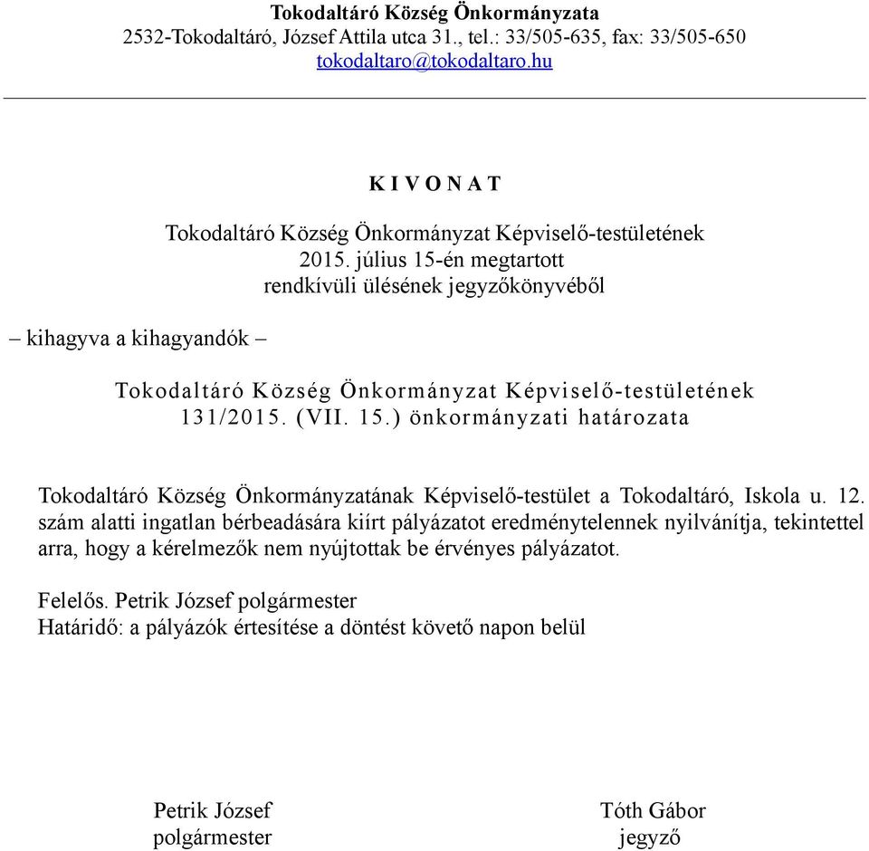 Iskola u. 12.
