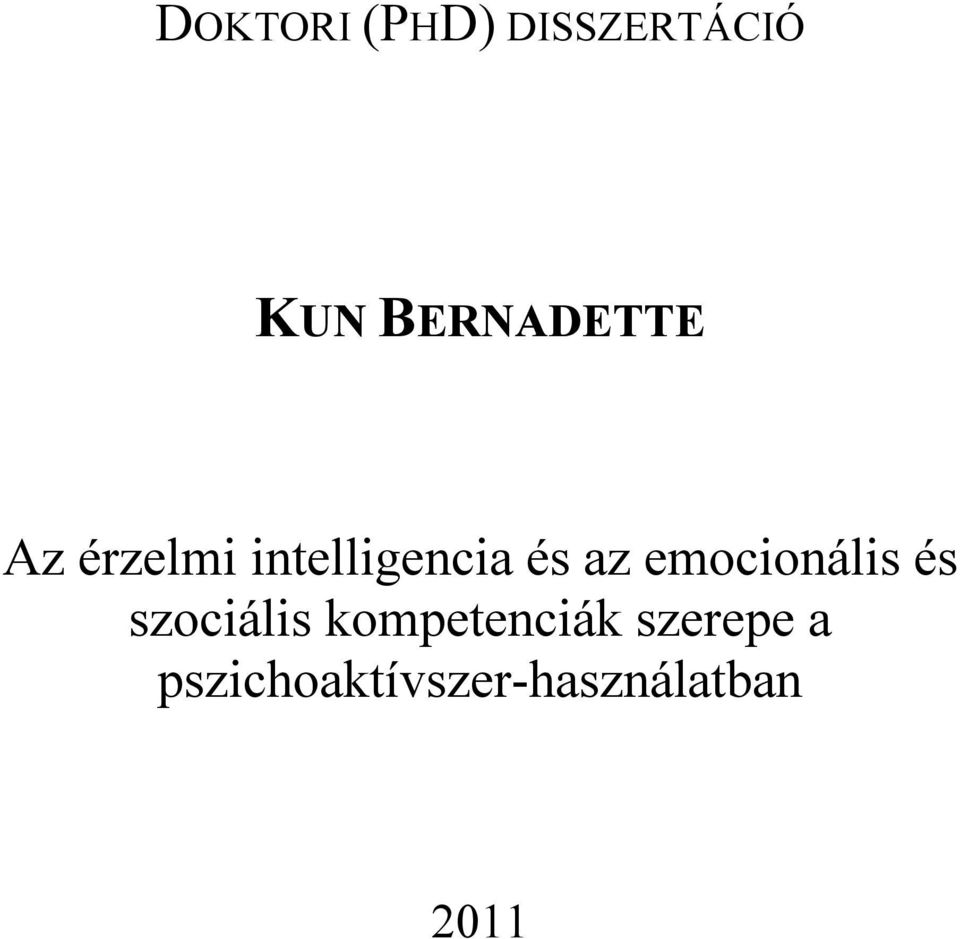 az emocionális és szociális
