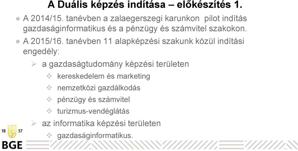 szakokon. A 2015/16.