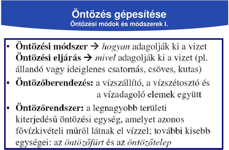 módszerek