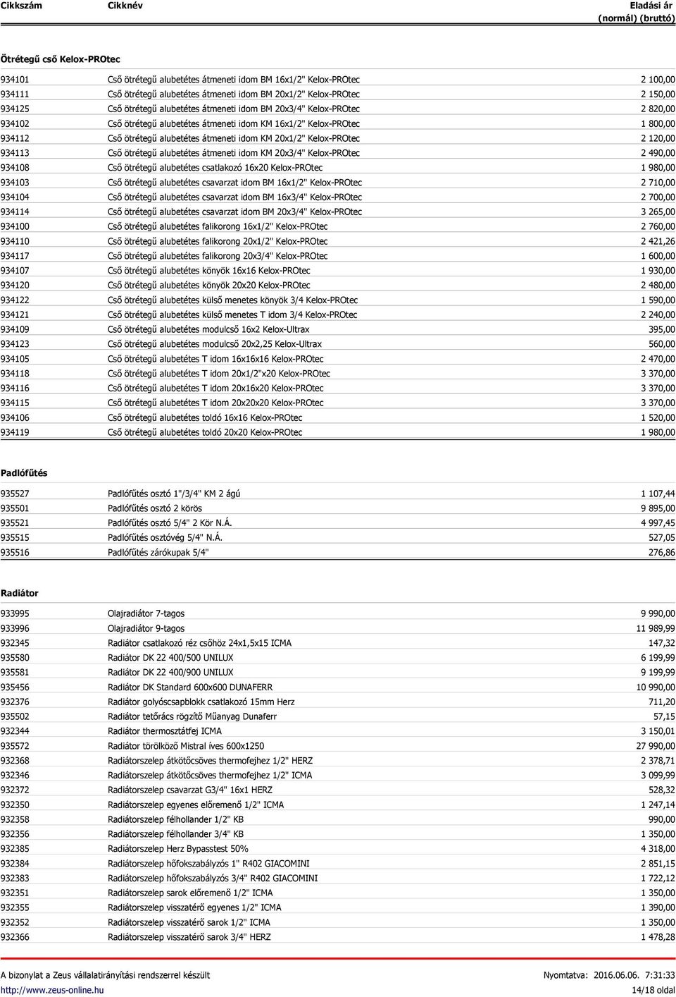 ötrétegű alubetétes átmeneti idom KM 16x1/2" Kelox-PROtec Cső ötrétegű alubetétes átmeneti idom KM 20x1/2" Kelox-PROtec Cső ötrétegű alubetétes átmeneti idom KM 20x3/4" Kelox-PROtec Cső ötrétegű