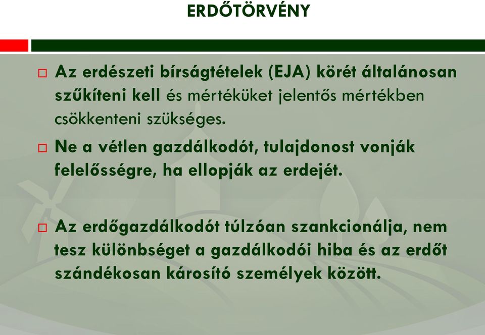 Ne a vétlen gazdálkodót, tulajdonost vonják felelősségre, ha ellopják az erdejét.