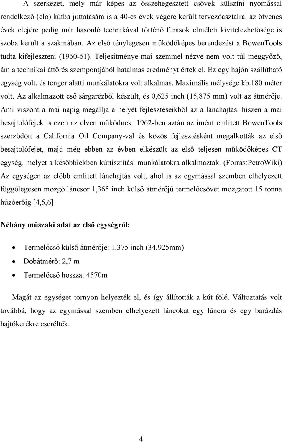 Csévélhető termelőcső egységgel történő, a kutat szennyező szilárd anyag  eltávolításának tervezése. Diplomamunka - PDF Ingyenes letöltés