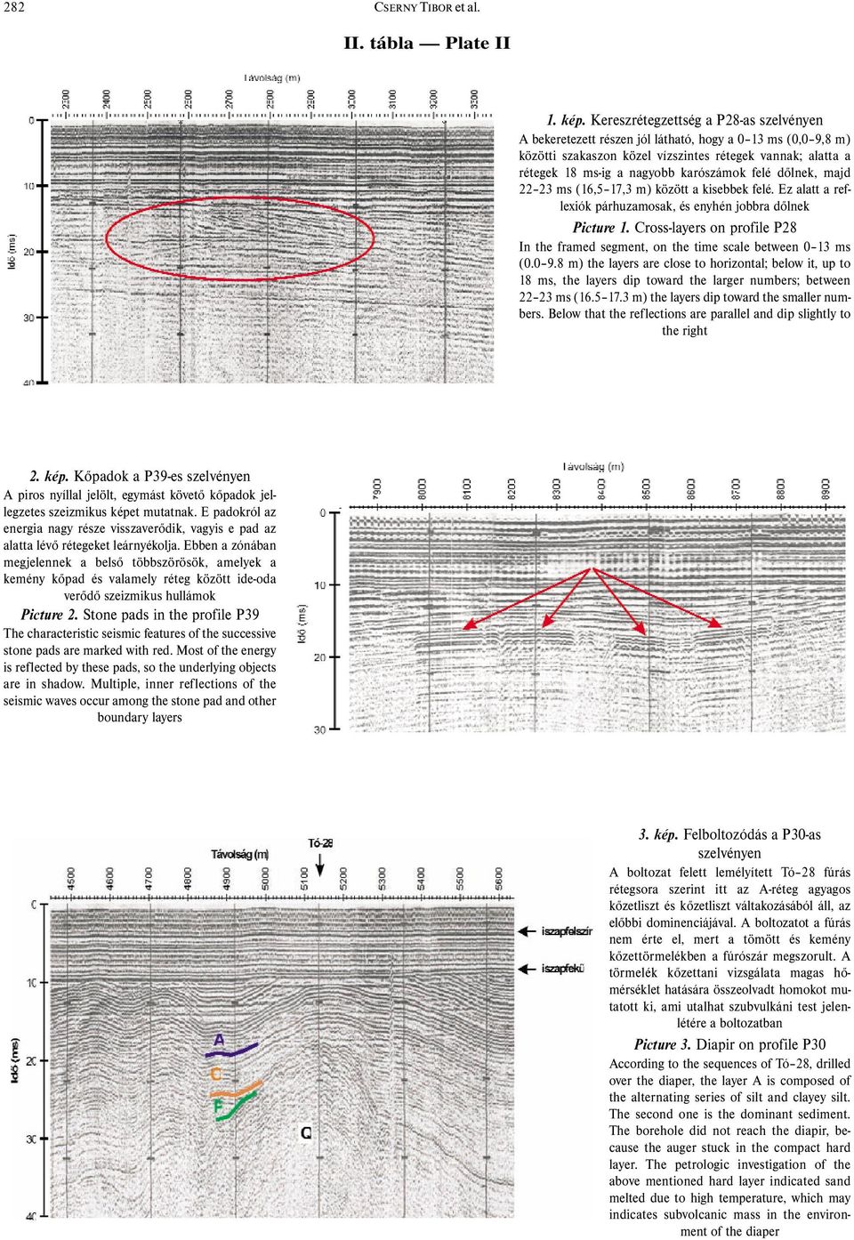 felé dőlnek, majd 22 23 ms (16,5 17,3 m) között a kisebbek felé. Ez alatt a reflexiók párhuzamosak, és enyhén jobbra dőlnek Picture 1.