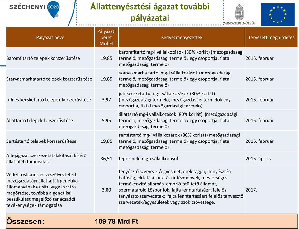 vállalkozások (80% korlát) (mezőgazdasági termelő, mezőgazdasági termelők egy csoportja, fiatal mezőgazdasági termelő) szarvasmarha tartó mg-i vállalkozások (mezőgazdasági termelő, mezőgazdasági