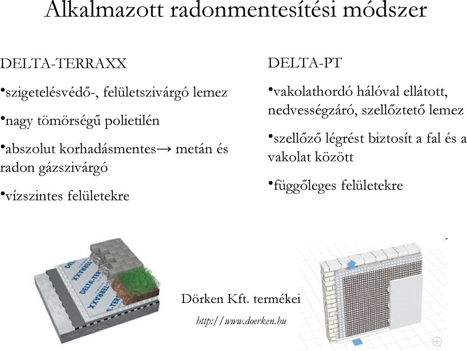 polietilén abszolut korhadásmentes metán és radon gázszivárgó vízszintes felületekre szellőző