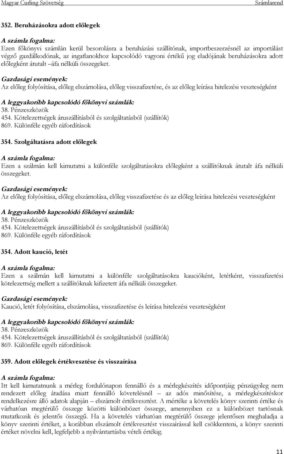 Pénzeszközök 454. Kötelezettségek áruszállításból és szolgáltatásból (szállítók) 869. Különféle egyéb ráfordítások 354.