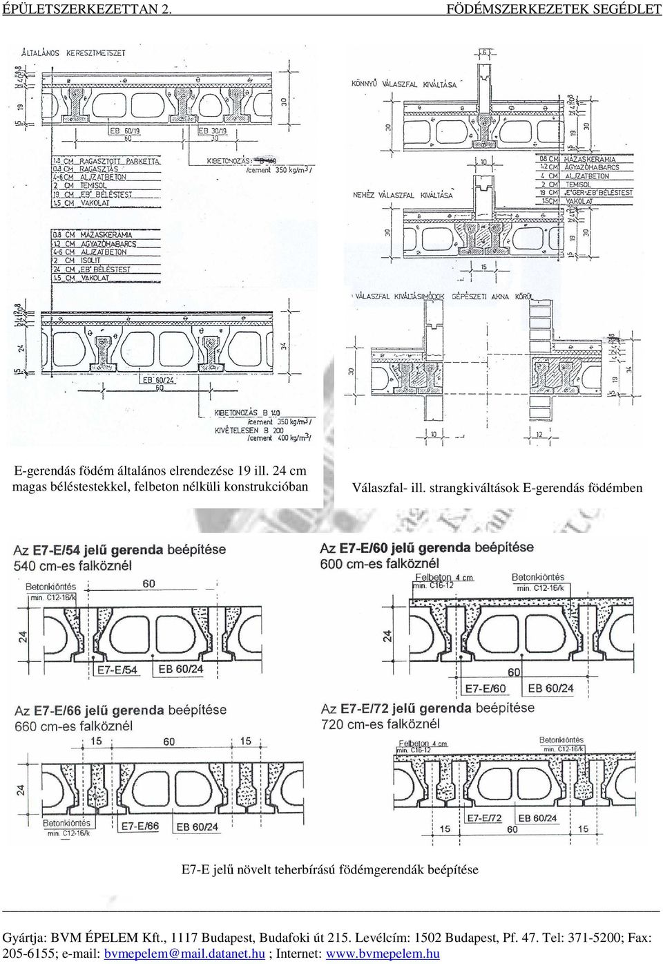 MELLÉKLETEK (kivonatok födémrendszerek tervezési segédleteibıl) - PDF Free  Download