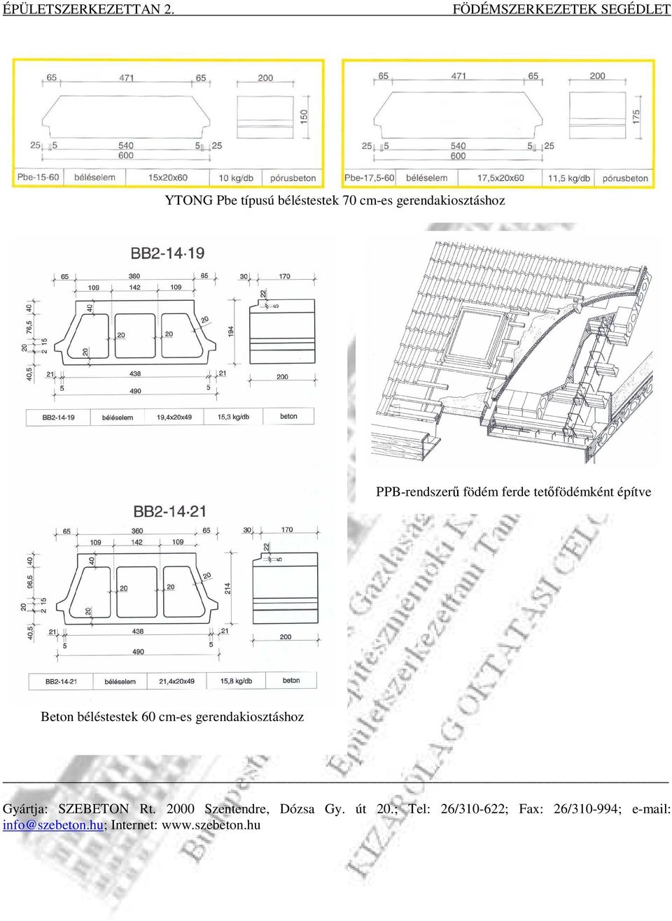 MELLÉKLETEK (kivonatok födémrendszerek tervezési segédleteibıl) - PDF Free  Download