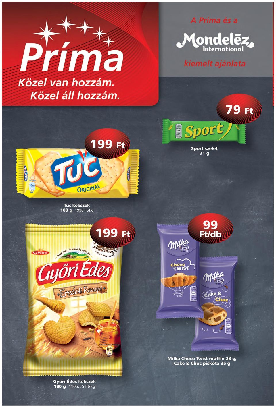 Cake & Choc piskóta 35 g Gyôri Édes kekszek 180