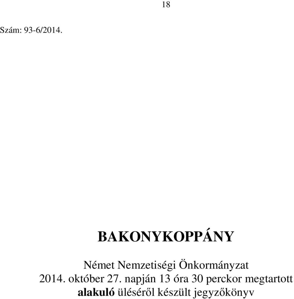 Önkormányzat 2014. október 27.