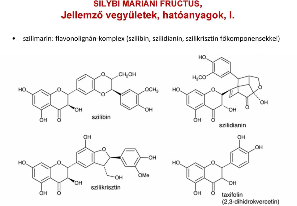 szilimarin: flavonolignán-komplex