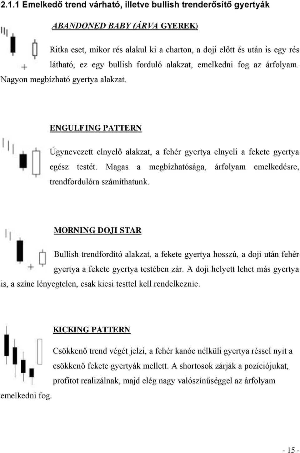 Magas a megbízhatósága, árfolyam emelkedésre, trendfordulóra számíthatunk.