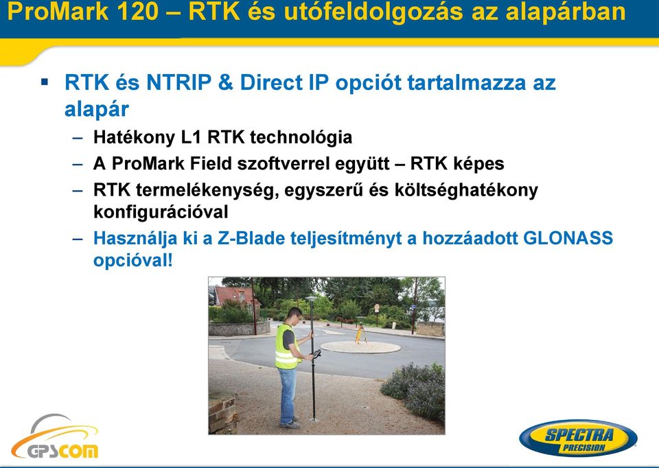 szoftverrel együtt RTK képes RTK termelékenység, egyszerű és költséghatékony