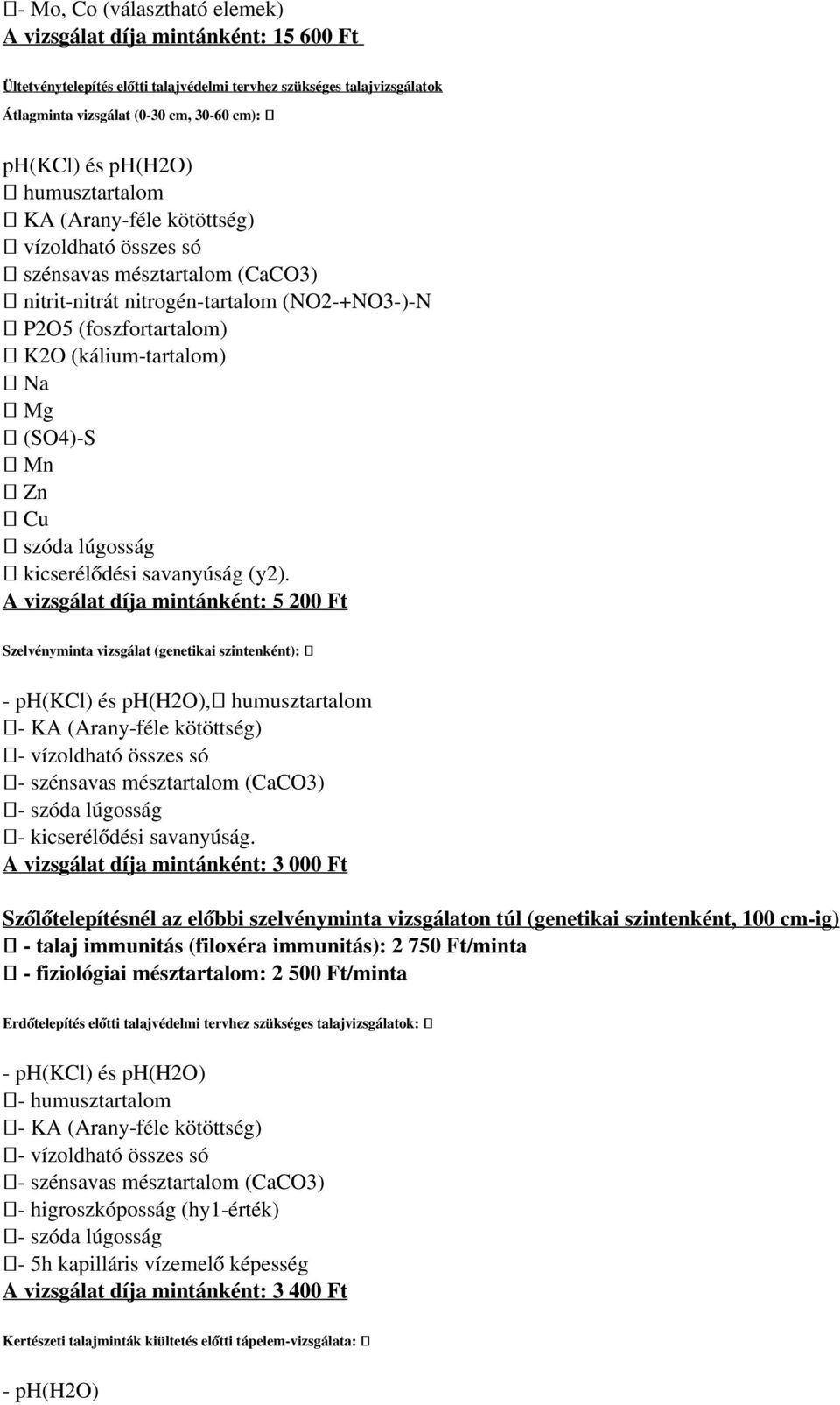 (SO4)-S Mn Zn Cu szóda lúgosság kicserélődési savanyúság (y2).