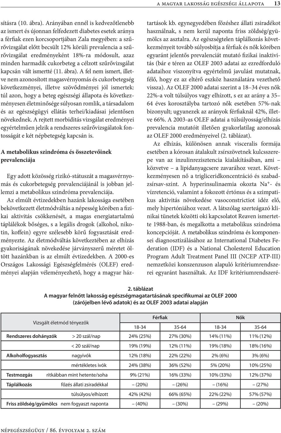 szűrővizsgálat eredményeként 18%-ra módosult, azaz minden harmadik cukorbeteg a célzott szűrővizsgálat kapcsán vált ismertté (11. ábra).