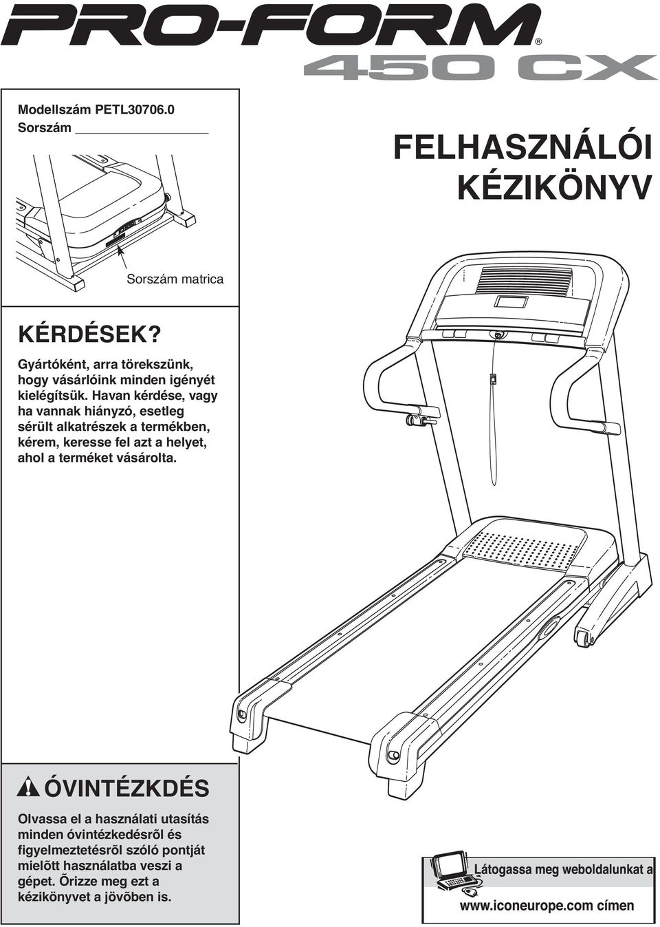 Havan kérdése, vagy ha vannak hiányzó, esetleg sérült alkatrészek a termékben, kérem, keresse fel azt a helyet, ahol