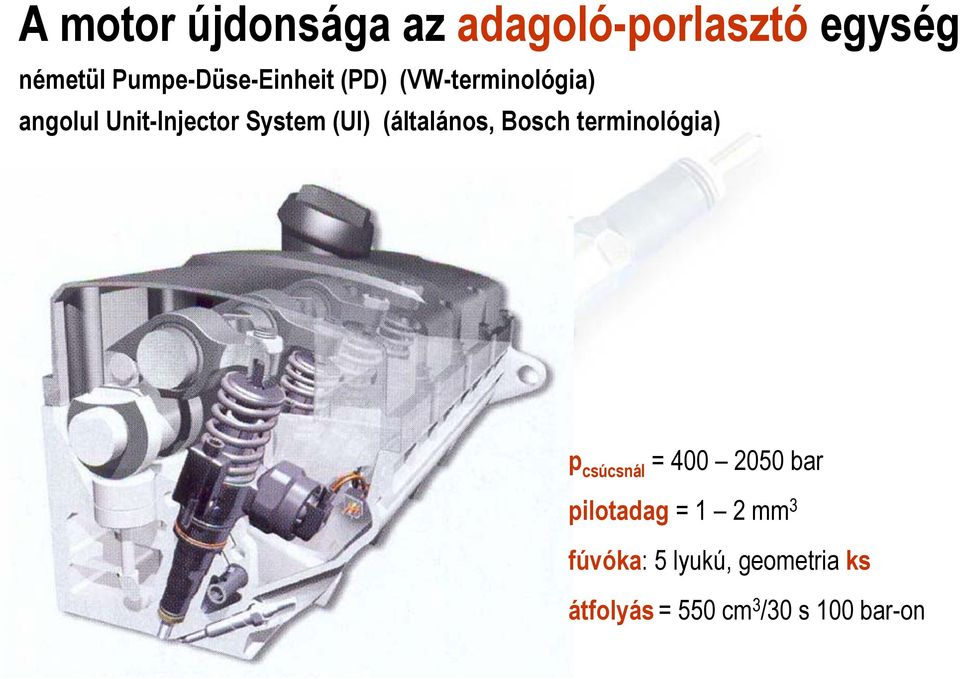 System (UI) (általános, Bosch terminológia) p csúcsnál = 400 2050