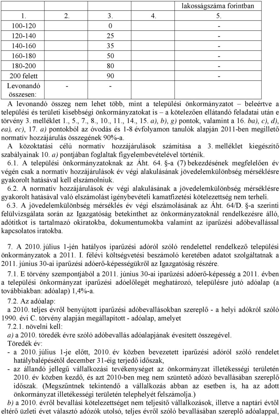 kisebbségi önkormányzatokat is a kötelezően ellátandó feladatai után e törvény 3. melléklet 1., 5., 7., 8., 10., 11., 14., 15. a), b), g) pontok, valamint a 16. ba), c), d), ea), ec), 17.