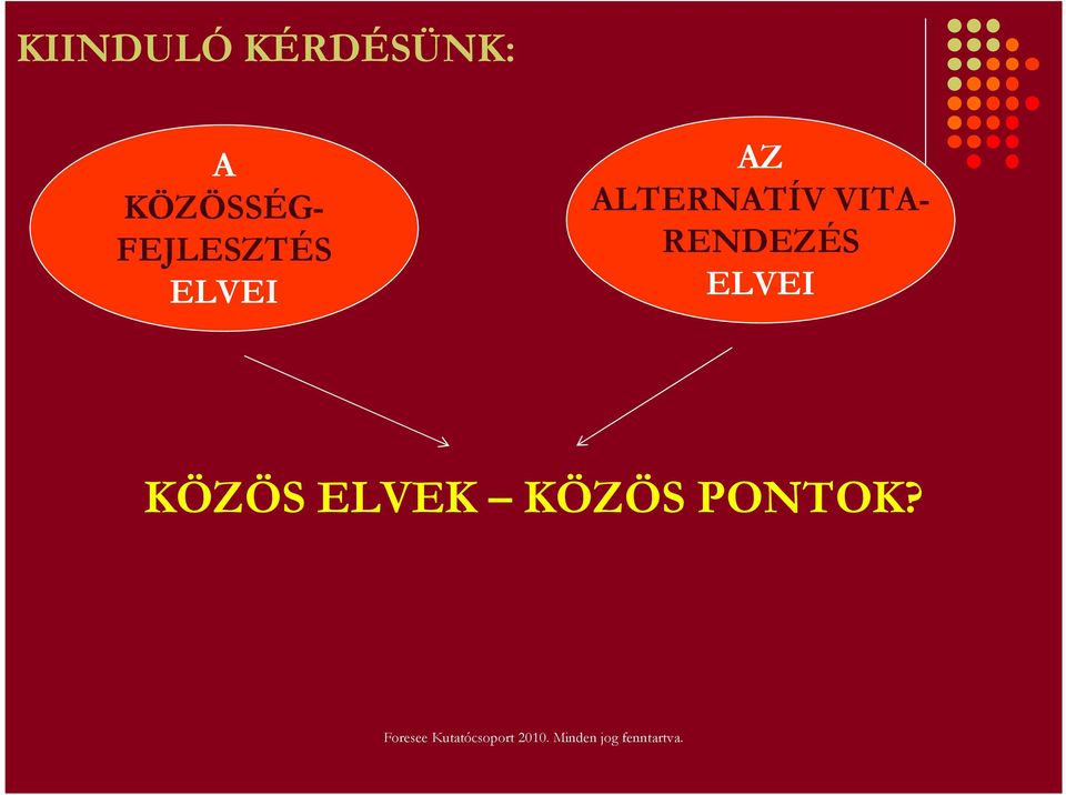 AZ ALTERNATÍV VITA-