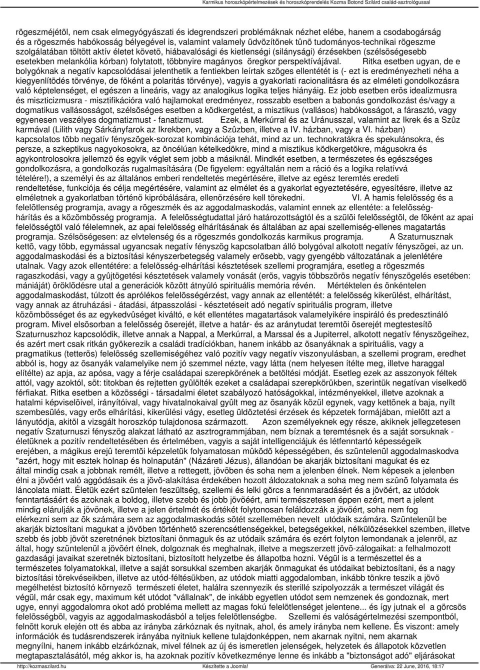 magányos öregkor perspektívájával.